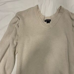 cream sweater